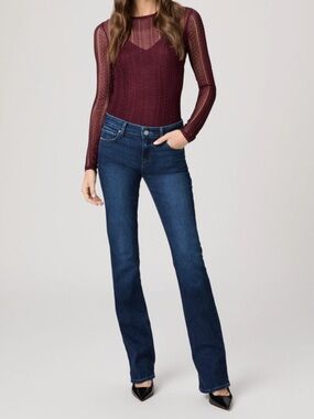 PAIGE Manhattan Dark Blue Flare Jeans